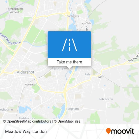 Meadow Way map