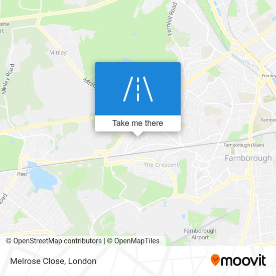 Melrose Close map