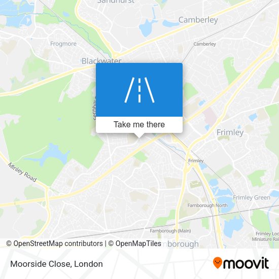 Moorside Close map