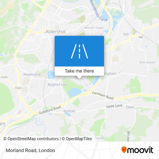 Morland Road map