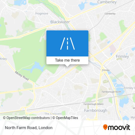 North Farm Road map