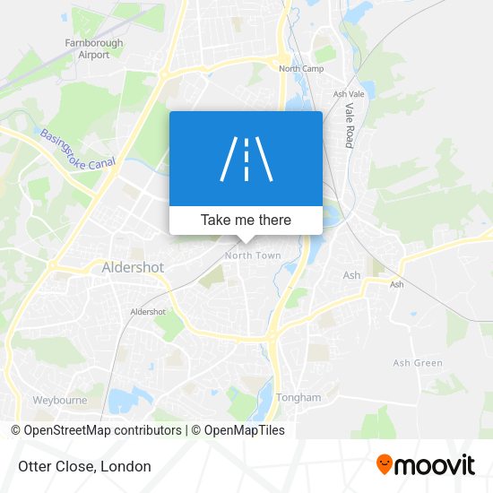 Otter Close map