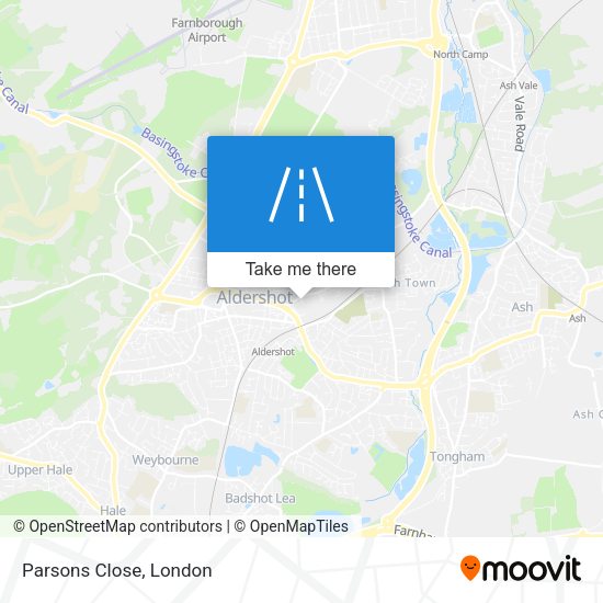 Parsons Close map