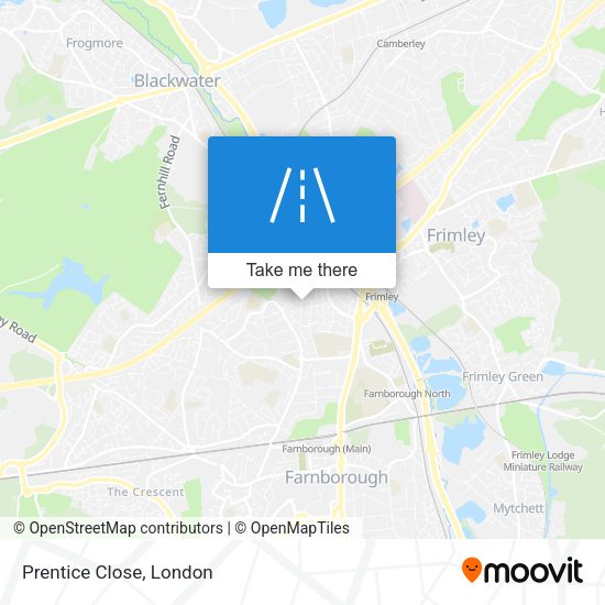 Prentice Close map
