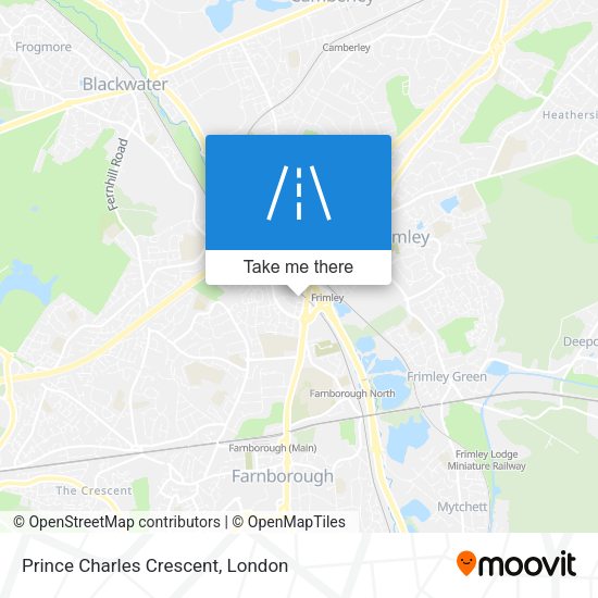 Prince Charles Crescent map