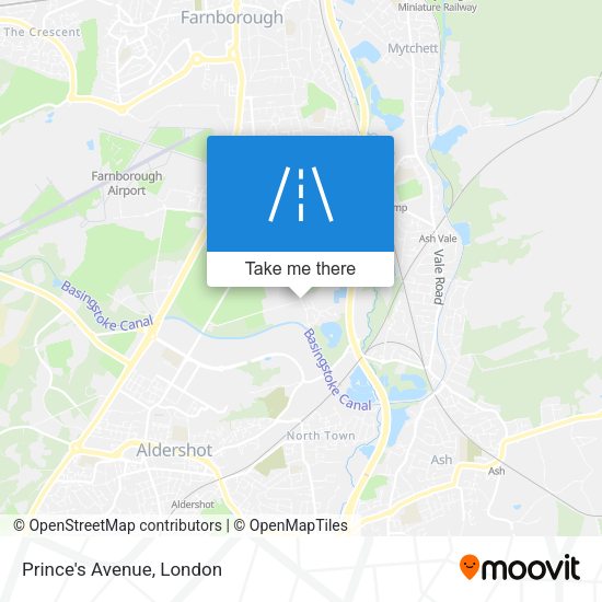 Prince's Avenue map