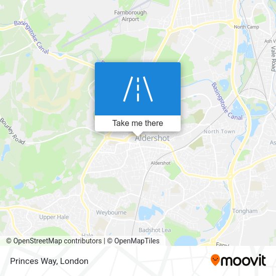 Princes Way map