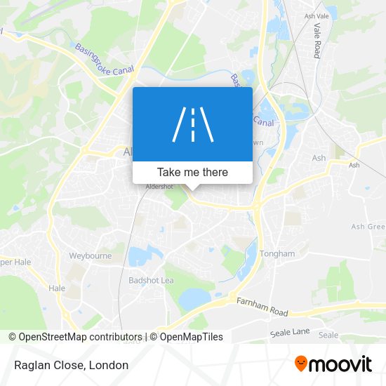 Raglan Close map