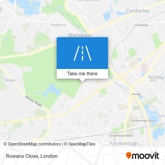 Rowans Close map