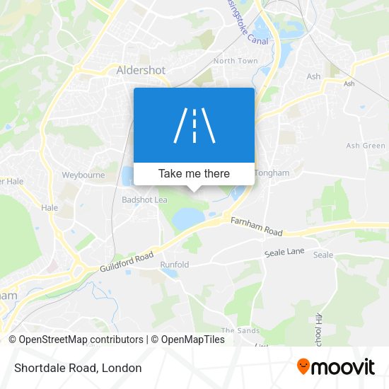 Shortdale Road map