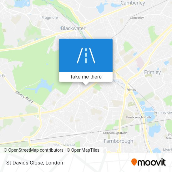 St Davids Close map