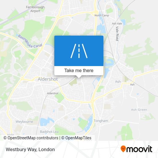 Westbury Way map