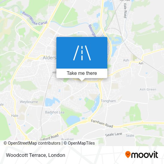 Woodcott Terrace map