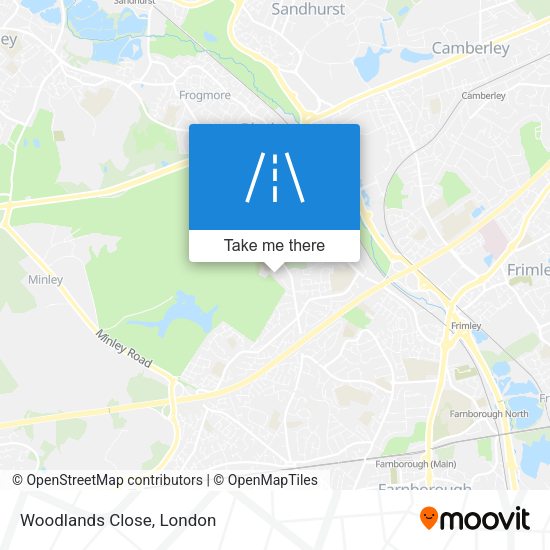 Woodlands Close map