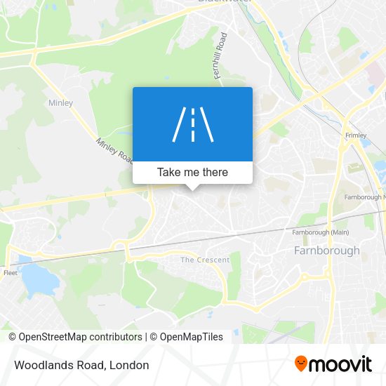 Woodlands Road map