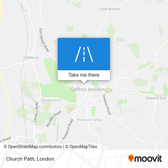 Church Path map