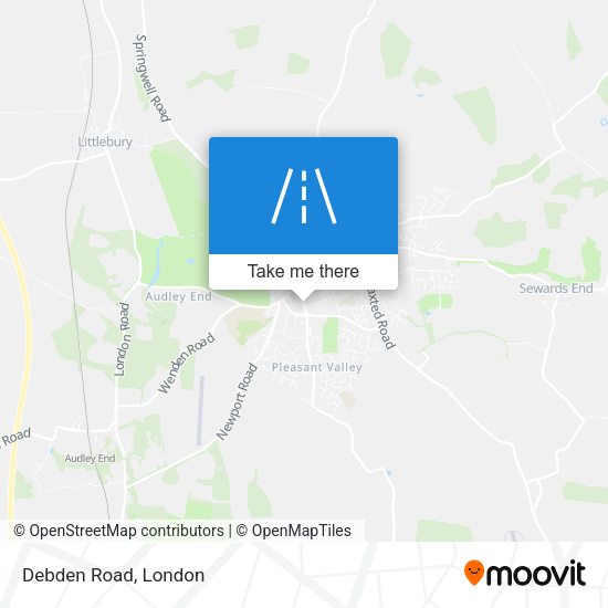 Debden Road map
