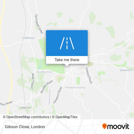 Gibson Close map