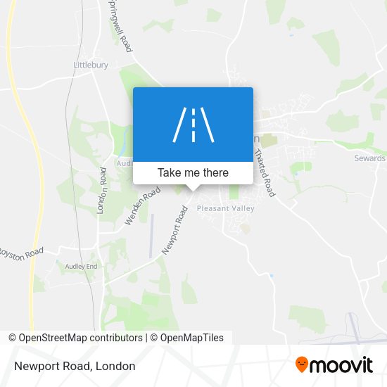 Newport Road map