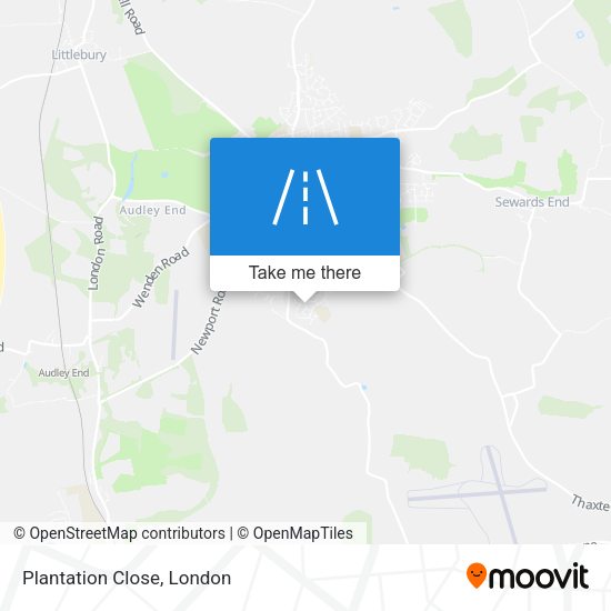 Plantation Close map