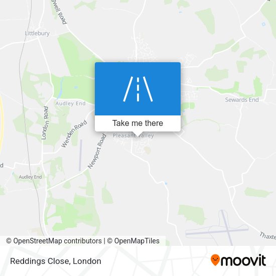 Reddings Close map