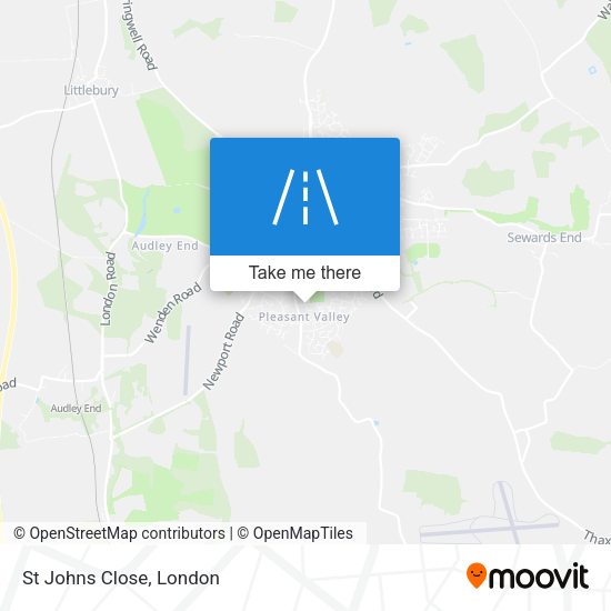 St Johns Close map