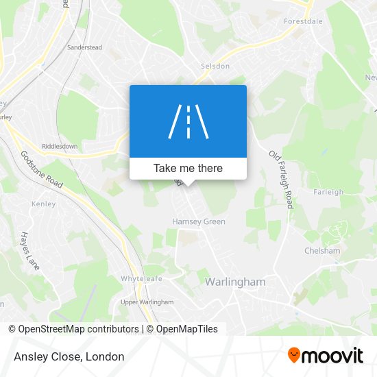 Ansley Close map