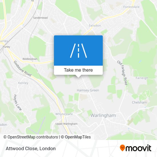 Attwood Close map