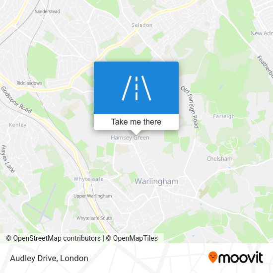 Audley Drive map