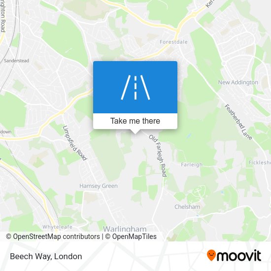 Beech Way map