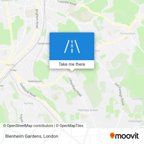 Blenheim Gardens map