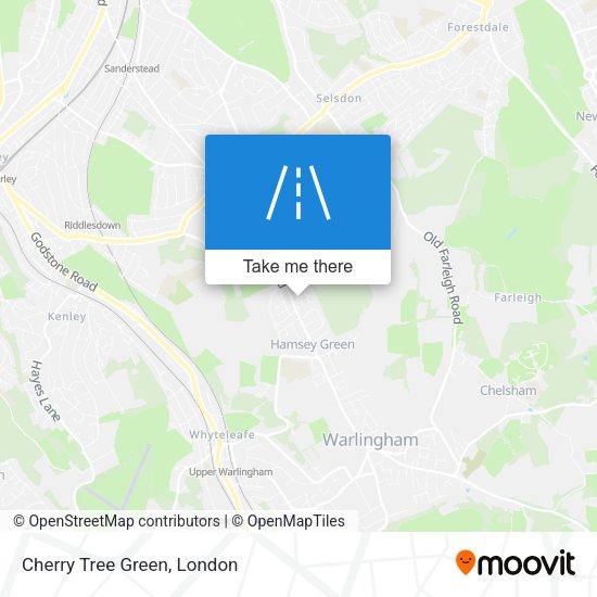 Cherry Tree Green map