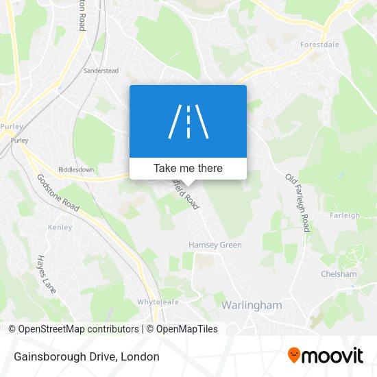Gainsborough Drive map