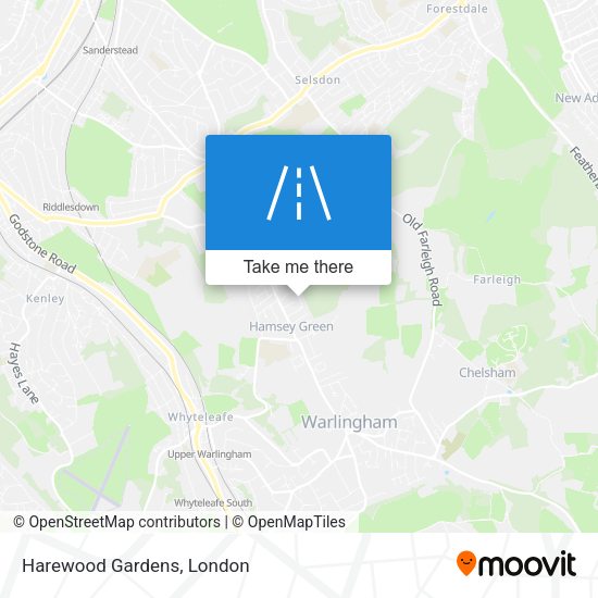 Harewood Gardens map