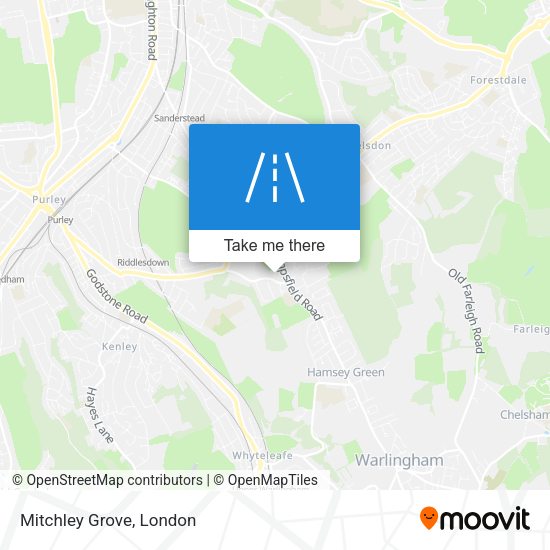 Mitchley Grove map