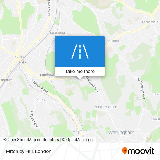 Mitchley Hill map