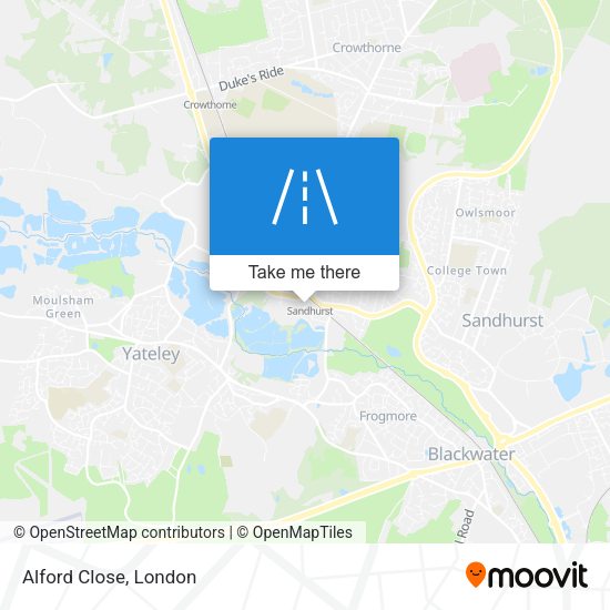 Alford Close map