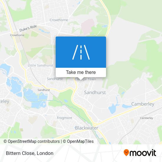 Bittern Close map