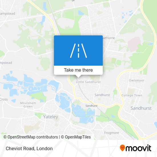 Cheviot Road map