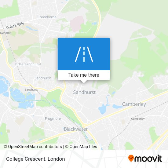 College Crescent map