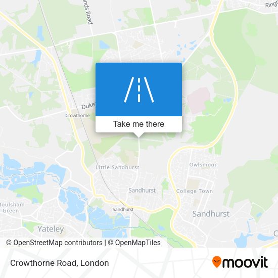 Crowthorne Road map