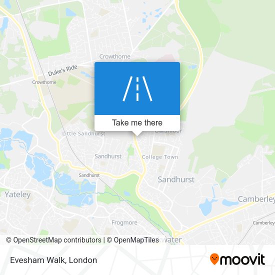 Evesham Walk map