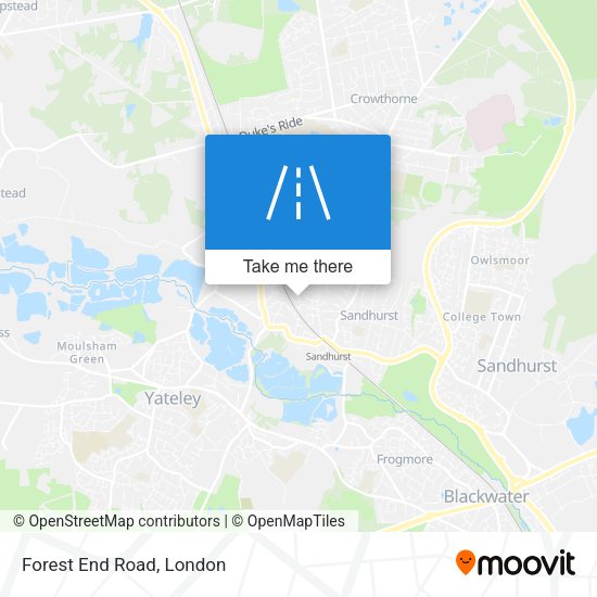 Forest End Road map