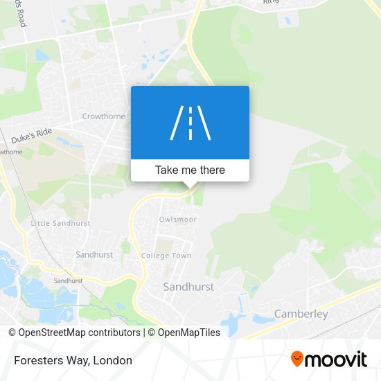 Foresters Way map
