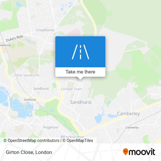 Girton Close map