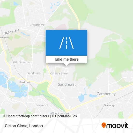 Girton Close map