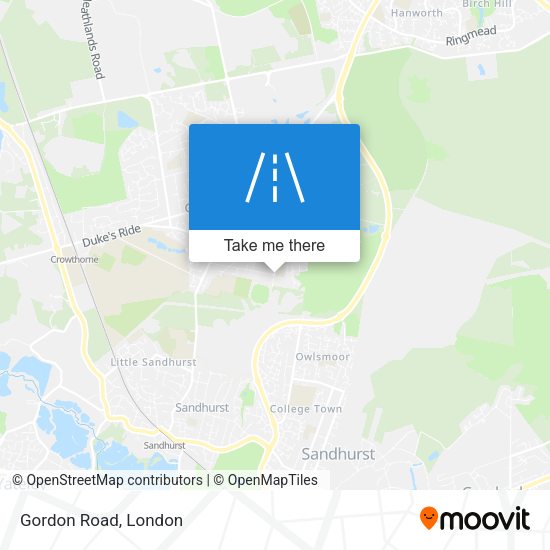 Gordon Road map