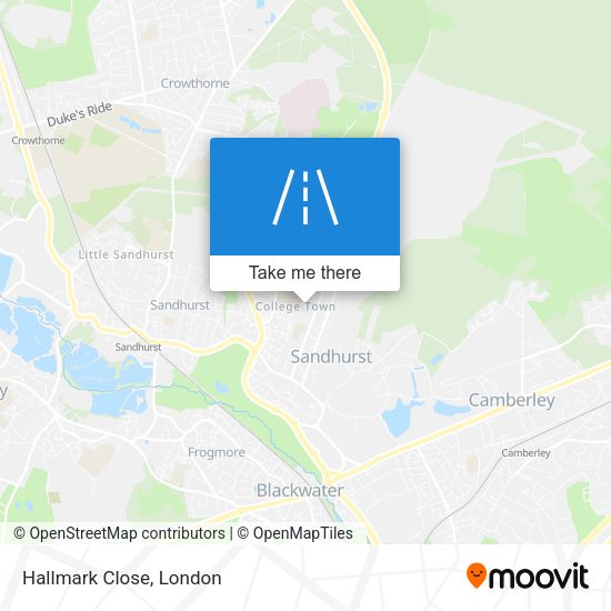 Hallmark Close map