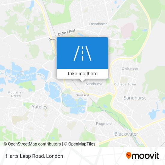 Harts Leap Road map