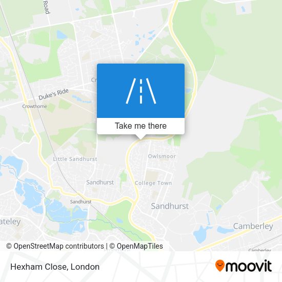 Hexham Close map